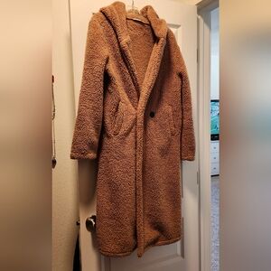 Cozy Tan Teddy Coat